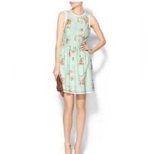 Piperlime Collection Floral Fanfare Dress Mint Green Size XS